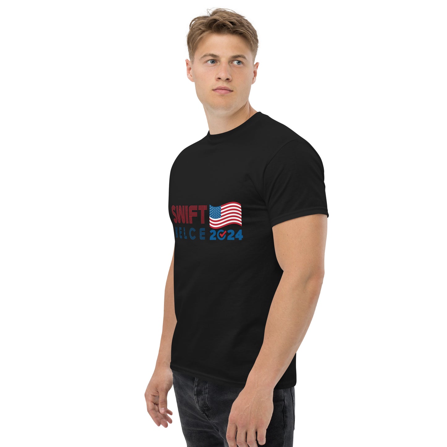 Swift / Kelce 2024 Shirt - Flag Modern Lines