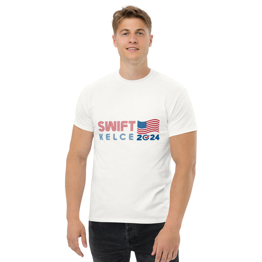 Swift / Kelce 2024 Shirt - Flag Modern Lines